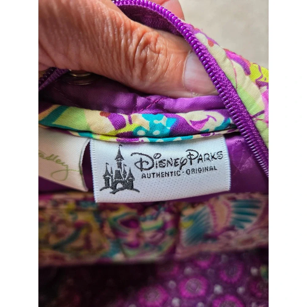 Vera Bradley Disney Parks Mickey Paisley Celebration Quilted Backpack Purple